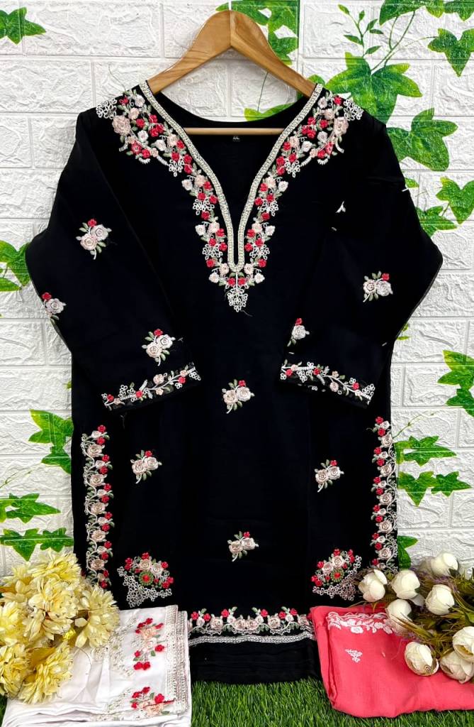 Dinsaa 194 A To D Embroidery Georgette Pakistani Readymade Suits Wholesale Clothing Suppliers In India